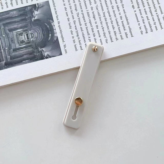 TPU Leather Finger Strap Phone Holder Desktop Grip Stand