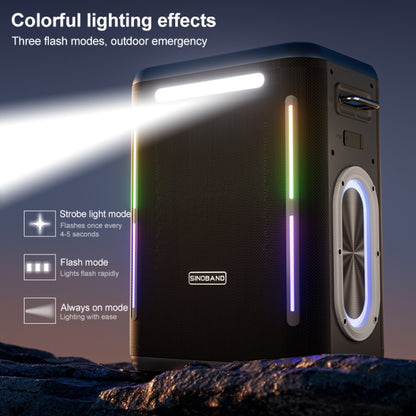 XDOBO SINOBAND Party 1981 300W Outdoor Portable TWS Bluetooth Speaker with LED Colorful Light