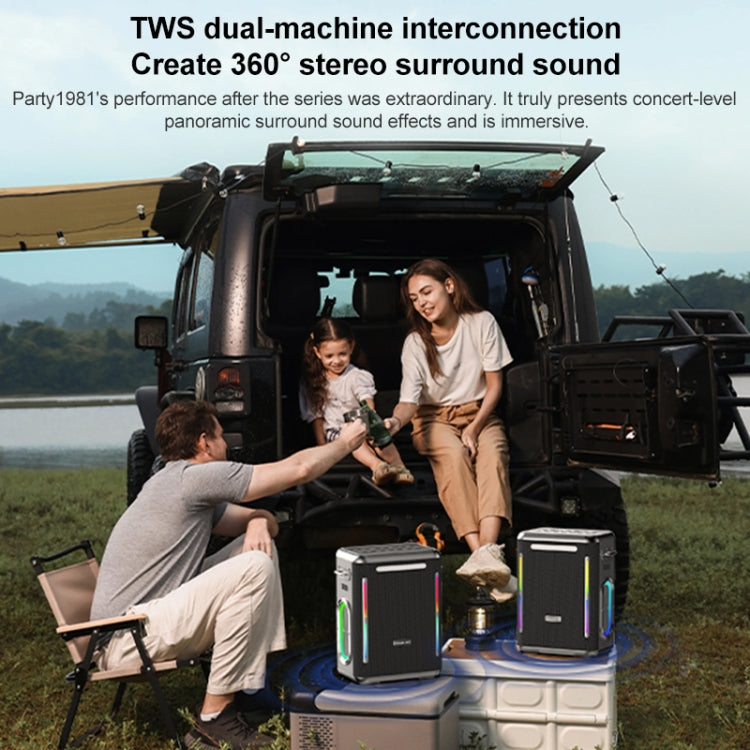 XDOBO SINOBAND Party 1981 300W Outdoor Portable TWS Bluetooth Speaker with LED Colorful Light