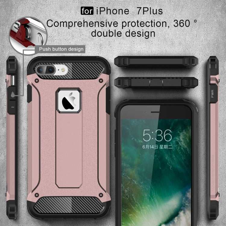 For iPhone 8 Plus & 7 Plus   Tough Armor TPU + PC Combination Case, For iPhone 7 Plus