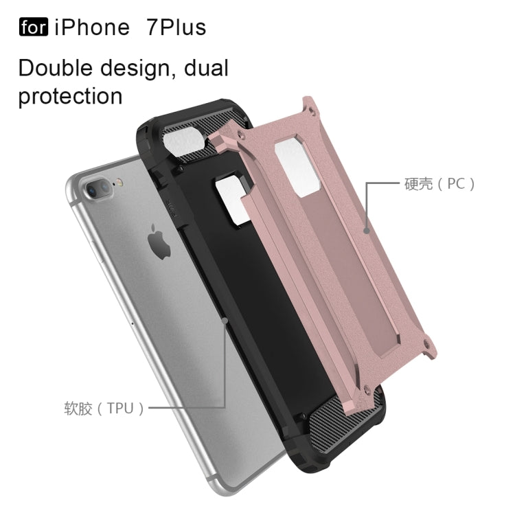 For iPhone 8 Plus & 7 Plus   Tough Armor TPU + PC Combination Case, For iPhone 7 Plus