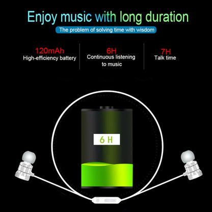X3 Magnetic Absorption  Sports Bluetooth 5.0 In-Ear Headset with HD Mic, Support Hands-free Calls, Distance: 10m
