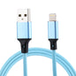 1m 2A USB to 8 Pin Nylon Weave Style Data Sync Charging Cable, 8 Pin Red, 8 Pin White, 8 Pin Pink, 8 Pin Blue