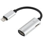 2 in 1 8 Pin Male to Dual 8 Pin Female Charging and Listening to Music Audio Earphone Adapter, Compatible with All IOS Systems
