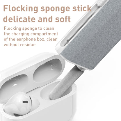 Q6 5 in 1 Wireless Earphone Charging Box Mobile Phone Screen Cleaning Kit, Q6