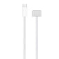 USB-C / Type-C to Magsafe 3 Braided Fast Charging Data Cable, Length: 2m, Blue, White