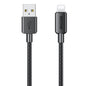WEKOME WDC-03 Tidal Energy Series 2.4A USB to 8 Pin Braided Data Cable, Length: 1m, USB to 8 Pin