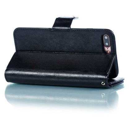 Litchi Texture Horizontal Flip Leather Case for iPhone 7 Plus, with Nine Card Slots & Wallet & Photo Frame, For iPhone 7 Plus