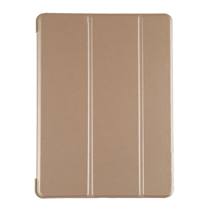 PU Plastic Bottom Case Foldable Deformation Left and Right Flip Leather Case with Three Fold Bracket & Smart Sleep for iPad Air3 2019