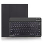 X-11B Skin Plain Texture Detachable Bluetooth Keyboard Tablet Case for iPad Pro 11 inch 2020 / 2018, with Pen Slot, Black Keyboard