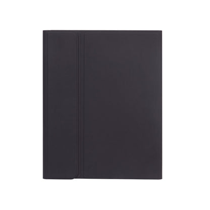 X-11B Skin Plain Texture Detachable Bluetooth Keyboard Tablet Case for iPad Pro 11 inch 2020 / 2018, with Pen Slot, Black Keyboard