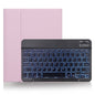 X-11BS Skin Plain Texture Detachable Bluetooth Keyboard Tablet Case for iPad Pro 11 inch 2020 / 2018, with Pen Slot & Backlight, Black Keyboard