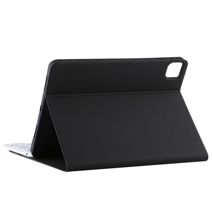 TG11BCS Detachable Bluetooth White Keyboard Microfiber Leather Tablet Case for iPad Pro 11 inch (2020), with Backlight & Touchpad & Pen Slot & Holder, White Keyboard