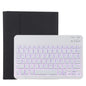 TG11BS Detachable Bluetooth White Keyboard Microfiber Leather Tablet Case for iPad Pro 11 inch (2020), with Backlight & Pen Slot & Holder, White Keyboard
