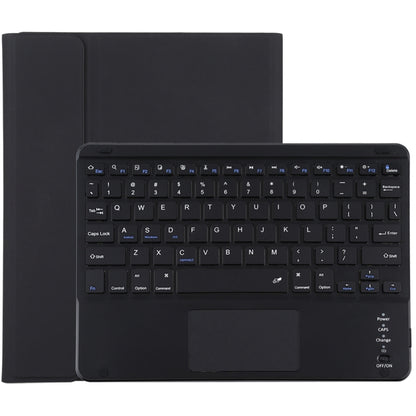 TG-102BC Detachable Bluetooth Black Keyboard + Microfiber Leather Tablet Case for iPad 10.2 inch / iPad Air (2019), with Touch Pad & Pen Slot & Holder, TG-102BC