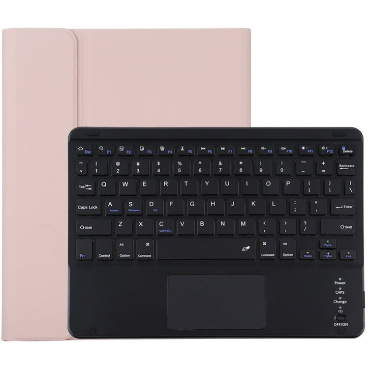 TG-102BC Detachable Bluetooth Black Keyboard + Microfiber Leather Tablet Case for iPad 10.2 inch / iPad Air (2019), with Touch Pad & Pen Slot & Holder, TG-102BC