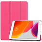 For iPad 10.2 Custer Texture Horizontal Flip Smart PU Leather Case with Sleep / Wake-up Function & Three-folding Holder, For iPad 10.2