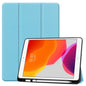 For iPad 10.2 2021 / 2020 / 2019 Custer Texture Horizontal Flip Smart TPU Leather Case with Sleep / Wake-up Function & Three-folding Holder & Pen Slot, For iPad 10.2