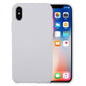 For iPhone X / XS Pure Color Liquid Silicone + PC Dropproof Protective Back Cover Case, For X, X, iPhone X