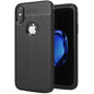For iPhone X / XS Litchi Texture TPU Protective Back Cover Case, For X