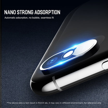 For iPhone XS Max / XS / X 2pcs ROCK 0.15mm Rear Camera Lens Soft Tempered Glass Film, XS Max / XS / X