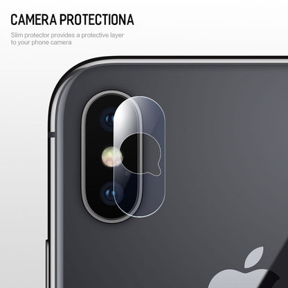 For iPhone XS Max / XS / X 2pcs ROCK 0.15mm Rear Camera Lens Soft Tempered Glass Film, XS Max / XS / X