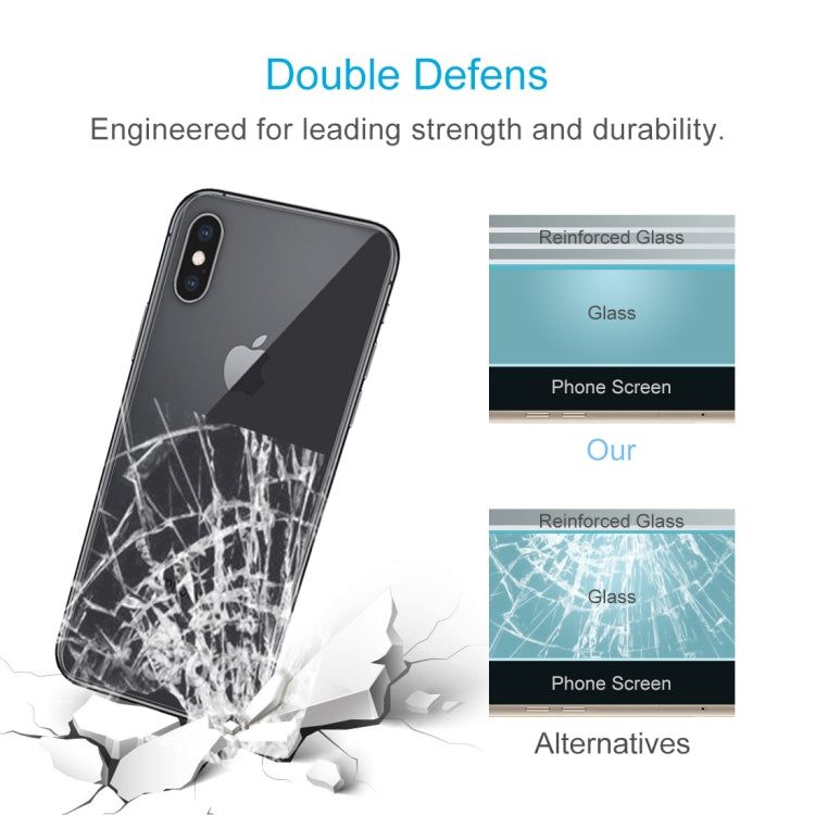 For iPhone XS Max 9H Tempered Glass Protector Back Screen Film, For XS Max