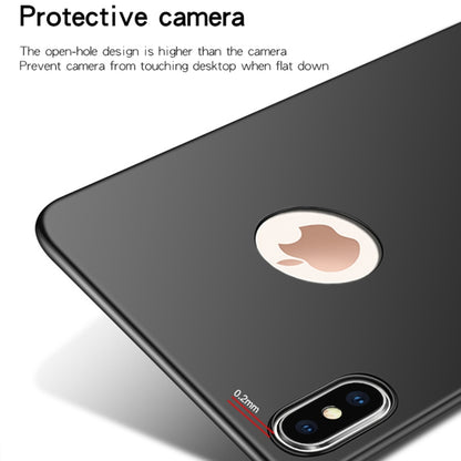 For iPhone XS MOFI Frosted PC Ultra-thin Full Coverage Case, For iPhone XS, For iPhone XS With Round Hole