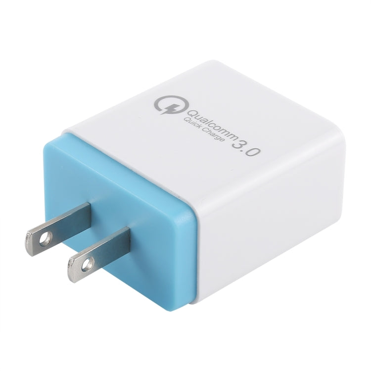 AR-QC-03 2.1A 3 USB Ports Quick Charger Travel Charger, US Plug, AR-QC-03 US Plug Blue, AR-QC-03 US