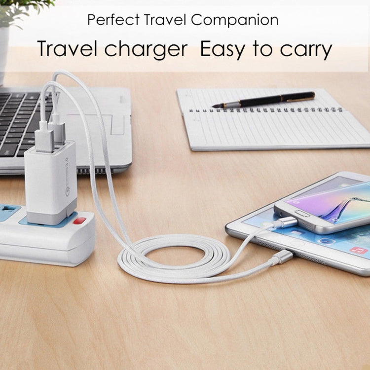 AR-QC-03 2.1A 3 USB Ports Quick Charger Travel Charger, US Plug, AR-QC-03 US Plug Blue, AR-QC-03 US