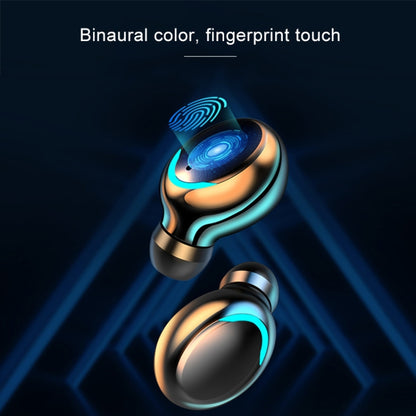 F9-5C Three-screen Digital Display Noise Reduction Bluetooth Earphone, F9-5C without Strap Black