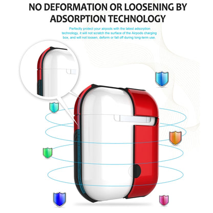 Varnished PC Bluetooth Earphones Case Anti-lost Storage Bag for Apple AirPods 1/2