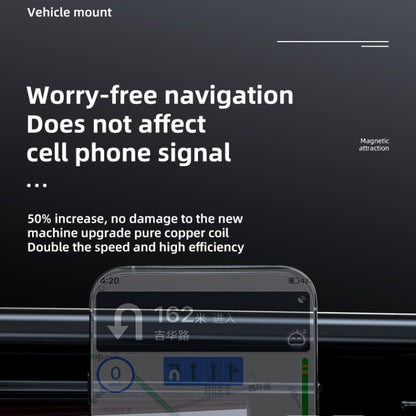 JJT-969 15W Max Output Magnetic Car Air Outlet Bracket Wireless Charger, JJT-969