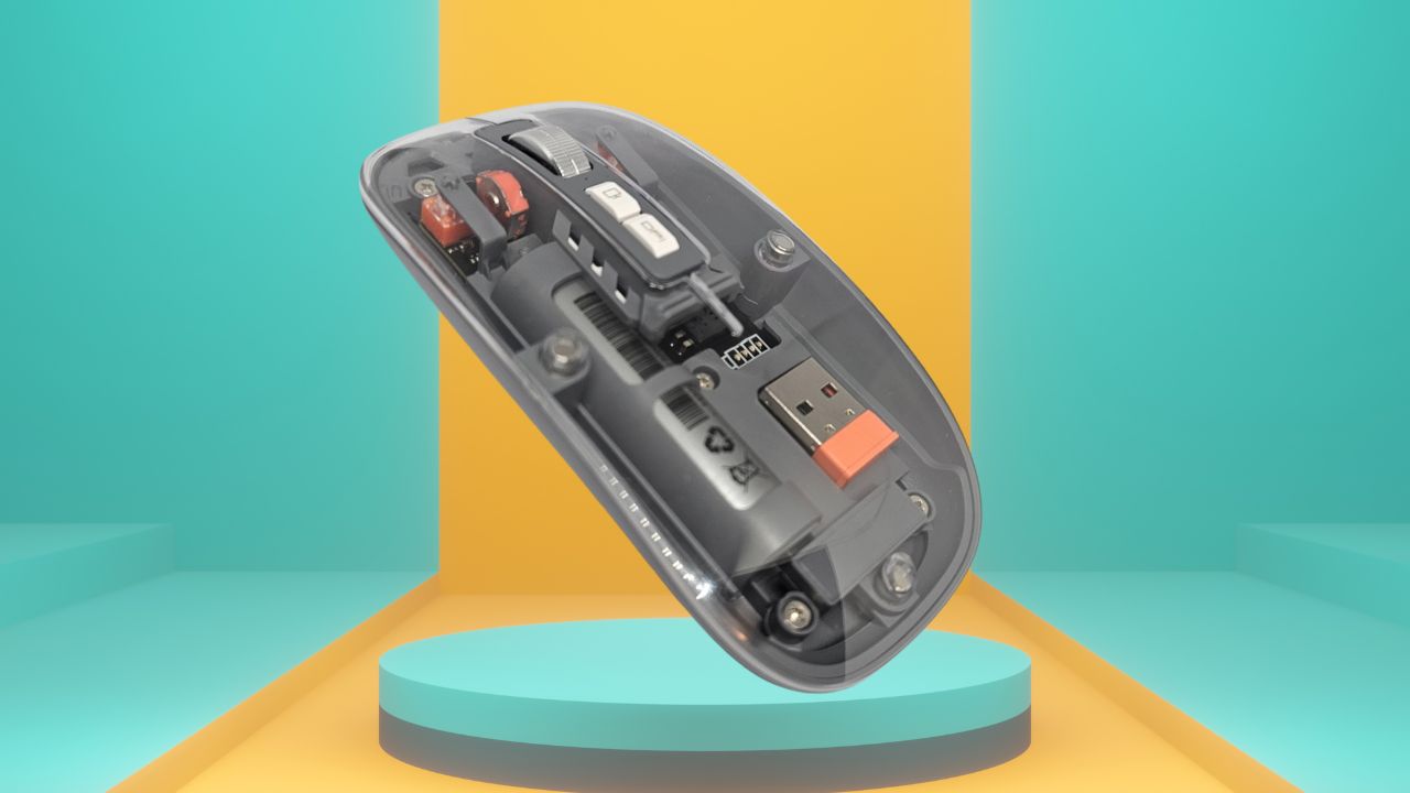 Wireless rechargeable silent mouse
