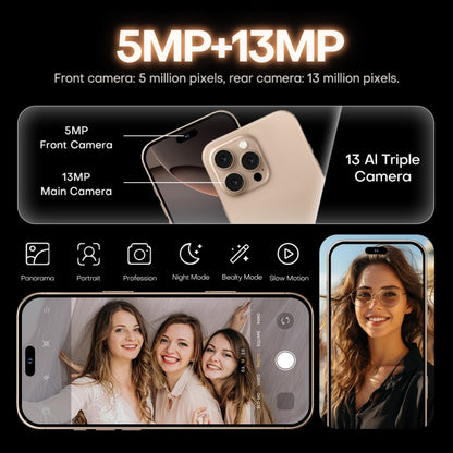 i16 Pro Max / A08A, 3GB+64GB, 6.73 inch Screen, Face Identification, Android 8.1 MTK6753 Octa Core, Network: 4G, Dual SIM, EU Plug
