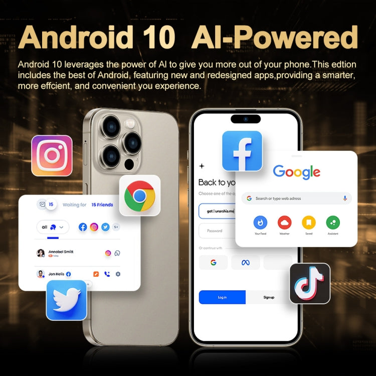 i16 Pro Max / Q5A, 6GB+128GB, 6.5 inch Screen, Face Identification, Android 10 MTK6762 Octa Core, OTG, NFC, Network: 4G, Dual SIM, US Plug, i16 Pro Max / Q5A, US Plug