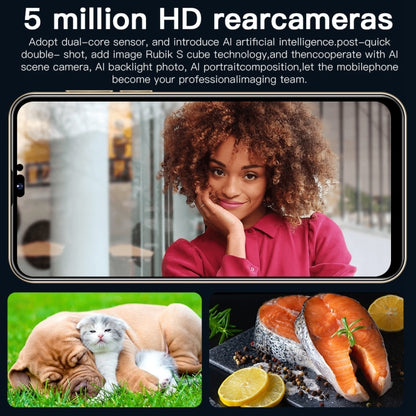 Face Identification, Android 10 MTK6737 Quad Core, Network: 4G,  with 64GB TF Card, i14 Pro Max N86 4GB+32GB
