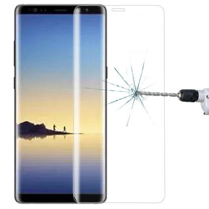 For Galaxy Note 8 0.3mm 9H Surface Hardness 3D Curved Silk-screen Full Screen Tempered Glass Screen Protector