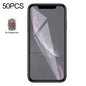 For iPhone XR / iPhone 11 50pcs Matte Frosted Tempered Glass Film, No Retail Package, For iPhone XR / iPhone 11(50 PCS)