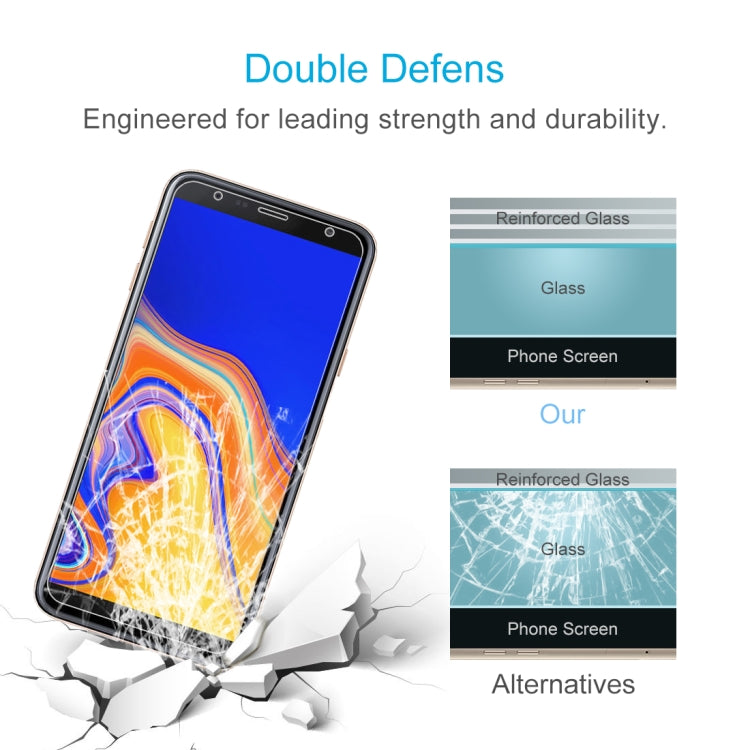 0.26mm 9H 2.5D Tempered Glass Film for Galaxy J4+, For Galaxy J4+