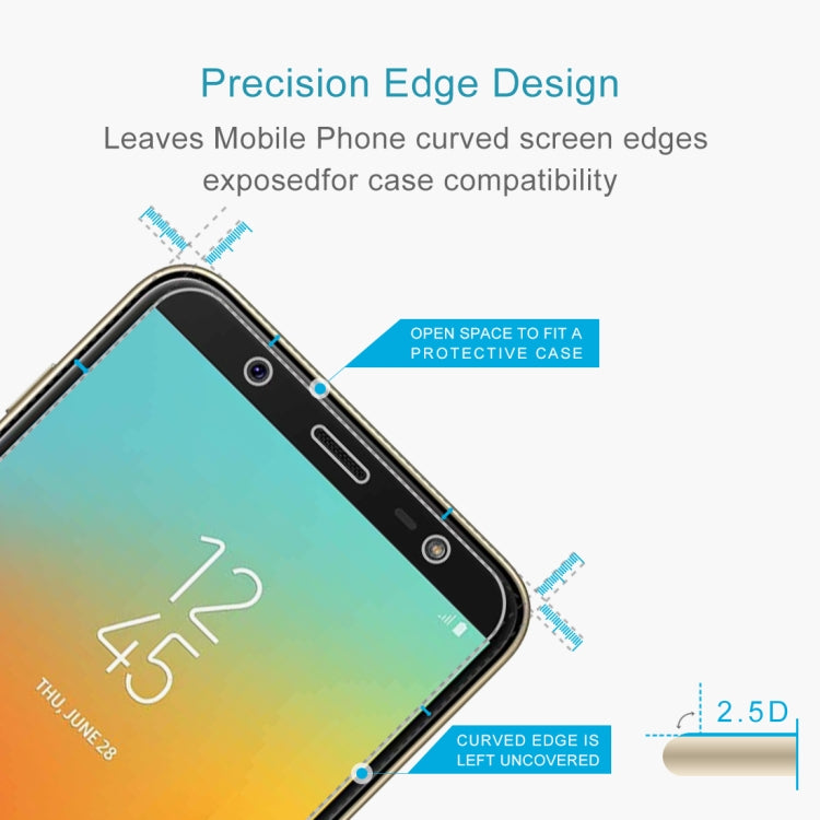 0.26mm 9H 2.5D Tempered Glass Film for Galaxy J8+, For Galaxy J8+ (1 PC)