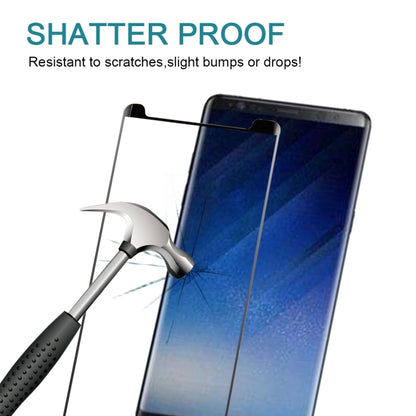 25 PCS Full Glue 3D Curved Silk-screen Non-full Screen Tempered Glass Screen Protector with Fully Adhesive For Galaxy Note 8