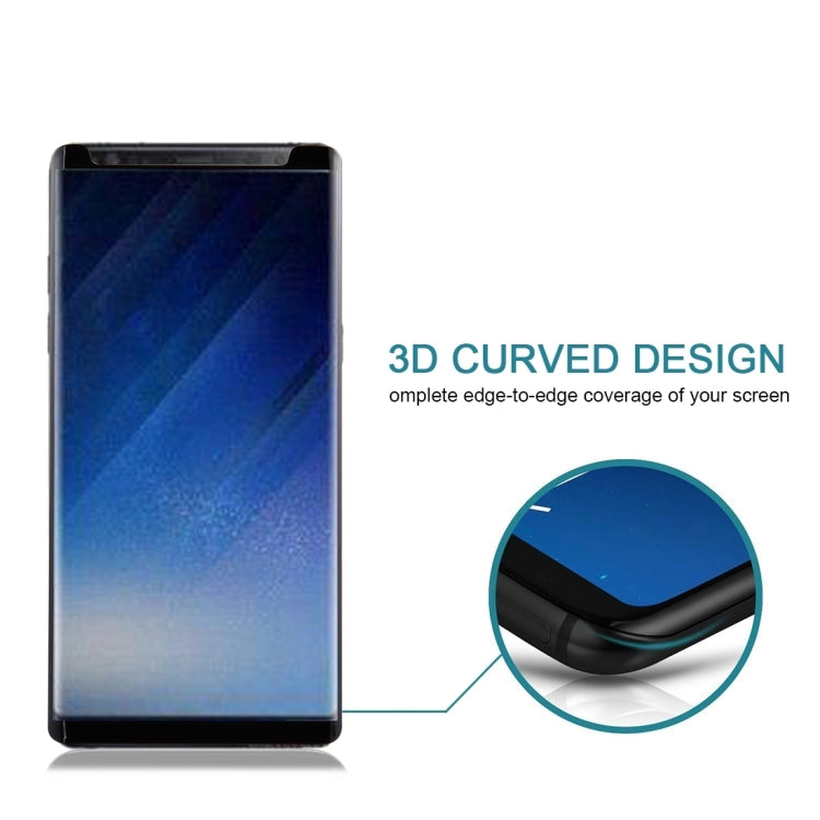 25 PCS Full Glue 3D Curved Silk-screen Non-full Screen Tempered Glass Screen Protector with Fully Adhesive For Galaxy Note 8