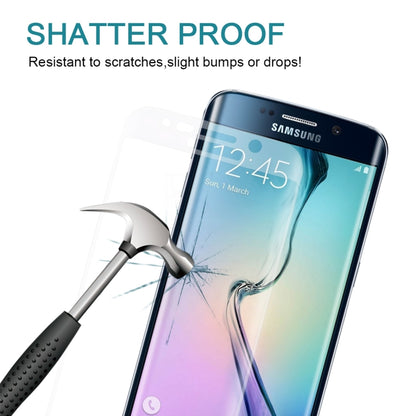 25 PCS For Galaxy S6 Edge 0.3mm 9H Surface Hardness 3D Curved Full Screen Cover Explosion-proof Tempered Glass Film
