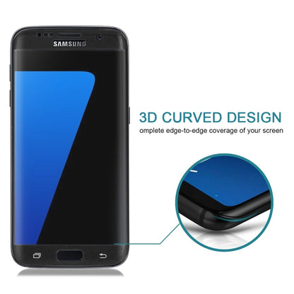 25 PCS For Galaxy S7 Edge / G935 0.26mm 9H Surface Hardness 3D Explosion-proof Colorized Silk-screen Tempered Glass Full Screen Film