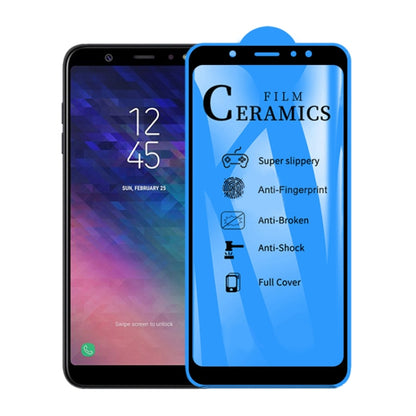 25 PCS 2.5D Full Glue Full Cover Ceramics Film for Galaxy A6 Plus (2018), For Galaxy A6 Plus (2018) (25 PCS)
