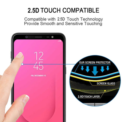 Full Glue Full Cover Screen Protector Tempered Glass film for Galaxy J8 (2018), For Galaxy J8 (2018)