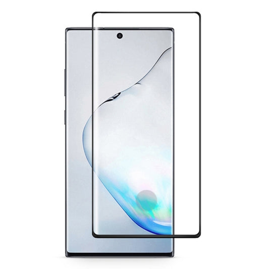 For Galaxy Note 10+ Full Glue 3D Curved Edge Tempered Glass Film, Fingerprint Unlock Is Supported