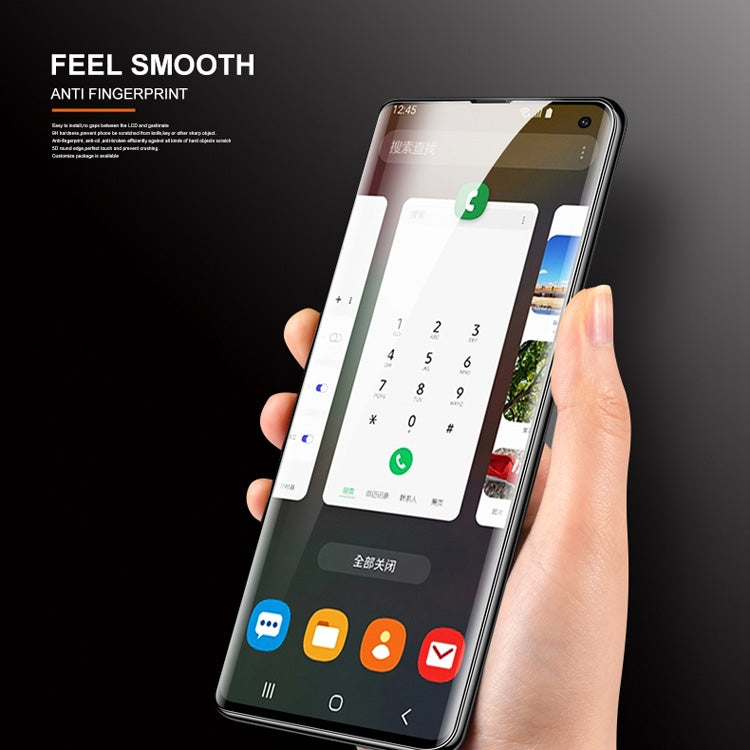 mocolo 9H 3D Full Screen UV Screen Film for Galaxy S10+, Support Fingerprint Unlock