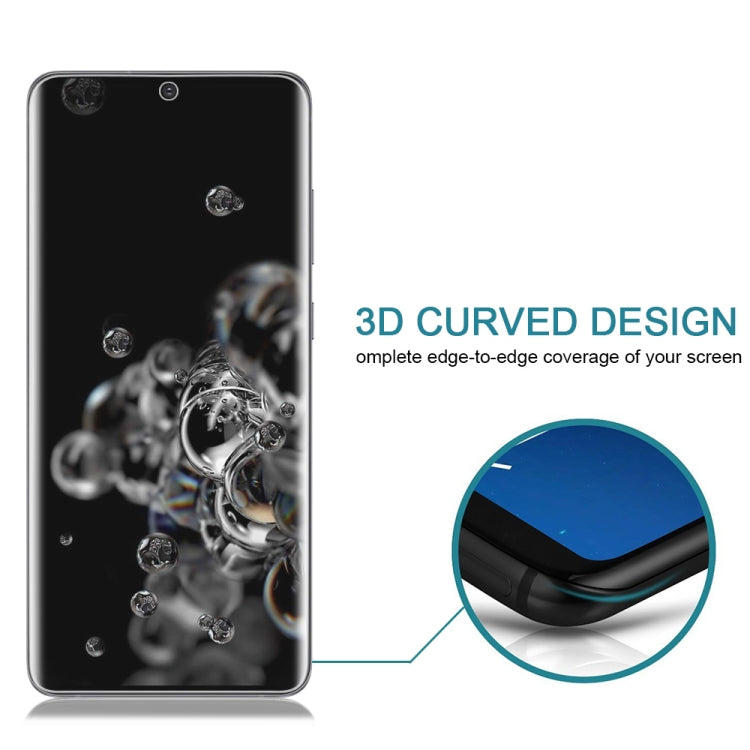 25pcs For Galaxy S20 Ultra 9H HD 3D Curved Edge Tempered Glass Film (Transparent)